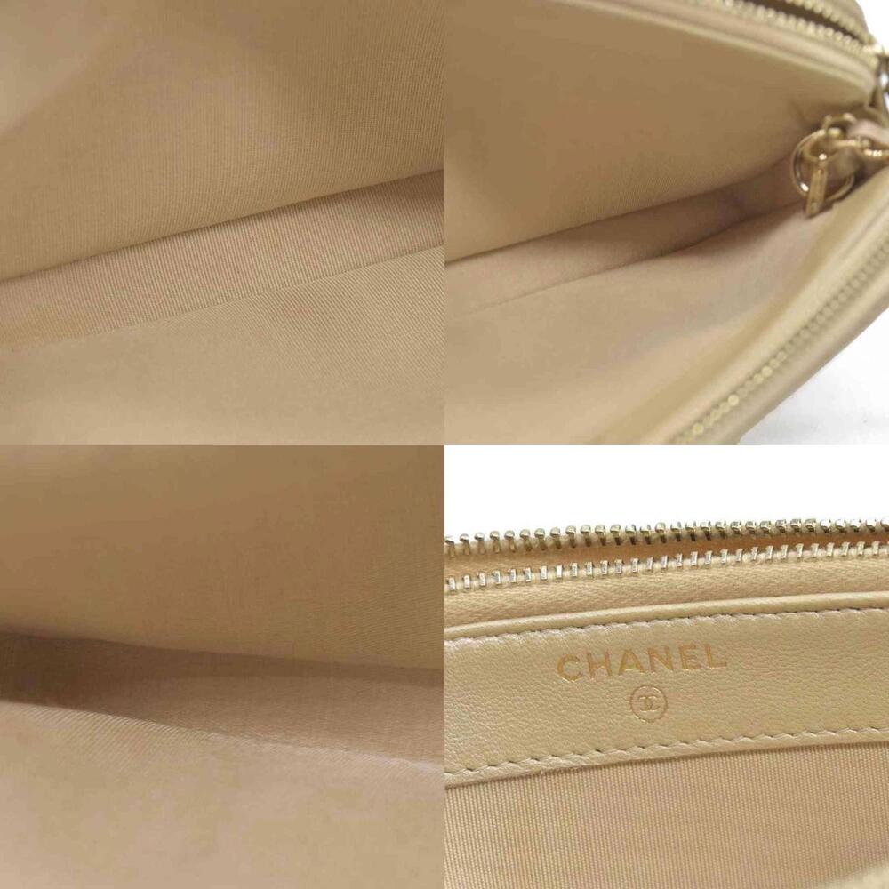 Chanel Canvas Small Rectangular Leather Chain Clu… - image 6